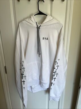 Rta White Cross Hoodie